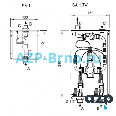 Кнопка для душа MAS SA 1.TV AZP Brno Чехия (фото, схема) Кнопка для душа MAS SA 1.TV AZP Brno Чехия (фото, схема)