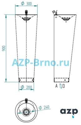 Напольный питьевой фонтанчик AFO 03 AZP Brno Чехия (фото, схема) Напольный питьевой фонтанчик AFO 03 AZP Brno Чехия (фото, схема)