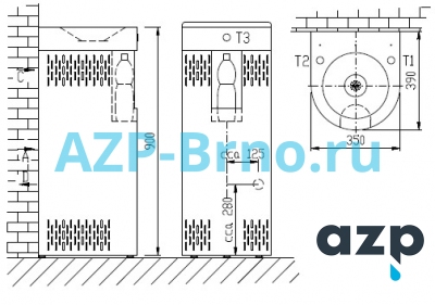 Напольный питьевой фонтанчик AFO 01.SCL AZP Brno Чехия (фото, схема) Напольный питьевой фонтанчик AFO 01.SCL AZP Brno Чехия (фото, схема)